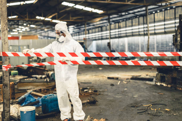 Professional Drug Lab Cleanup technician working in Grant, FL